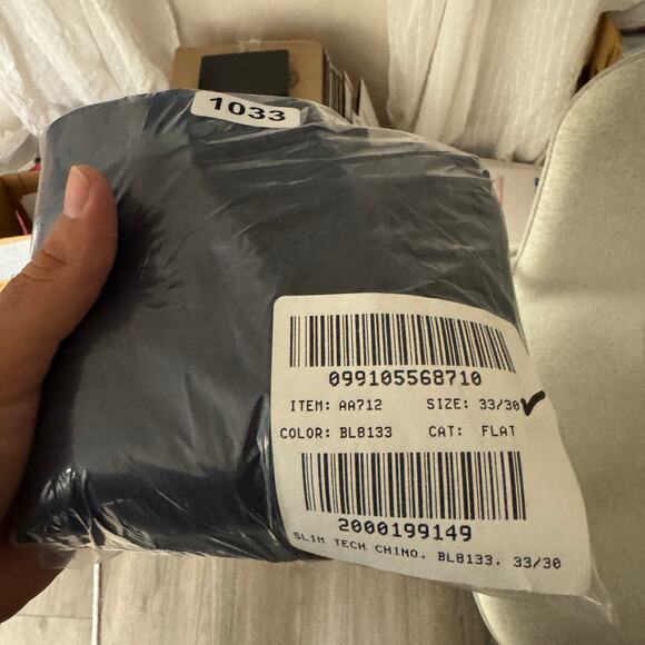 J.Crew Flex Slim-Fit Tech Chino Pants 33x30 Navy Moisture Wicking Sun Protection - Picture 7 of 7